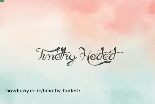 Timothy Hortert