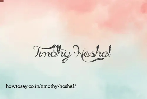 Timothy Hoshal