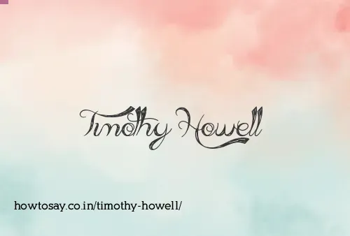 Timothy Howell