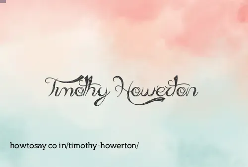 Timothy Howerton