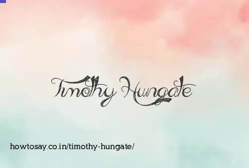 Timothy Hungate