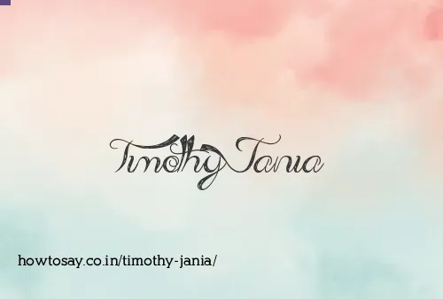 Timothy Jania