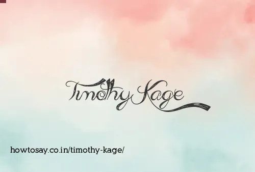 Timothy Kage