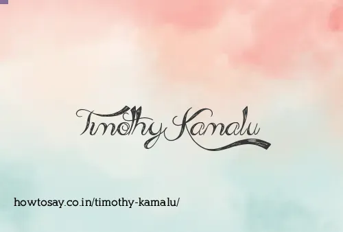 Timothy Kamalu