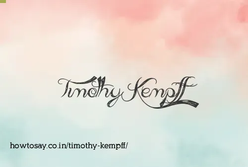 Timothy Kempff