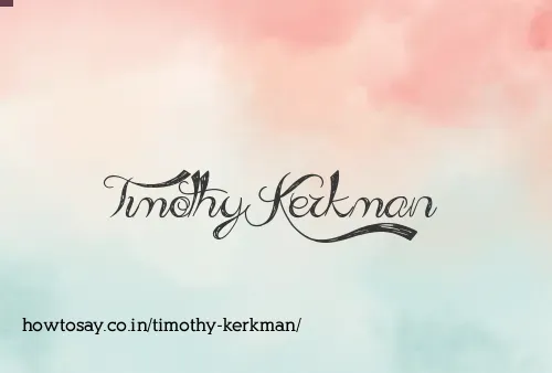 Timothy Kerkman