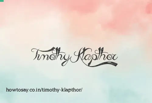 Timothy Klapthor