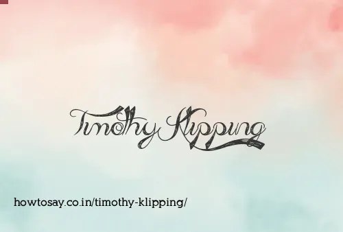 Timothy Klipping