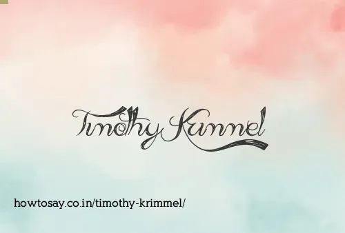 Timothy Krimmel