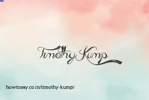 Timothy Kump