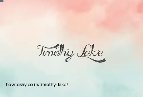 Timothy Lake