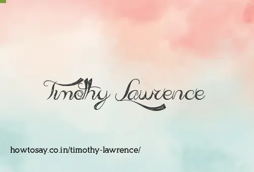 Timothy Lawrence