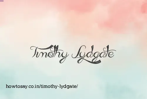 Timothy Lydgate