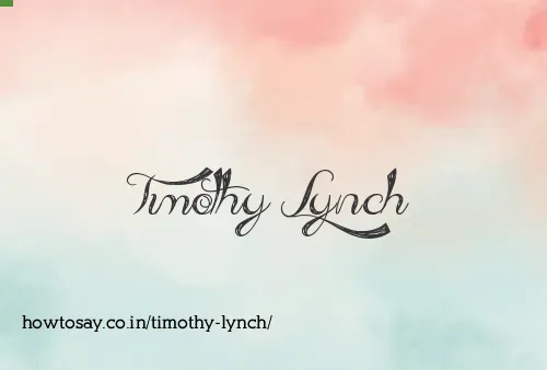 Timothy Lynch