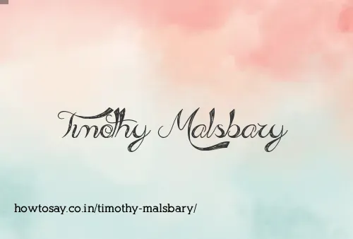 Timothy Malsbary