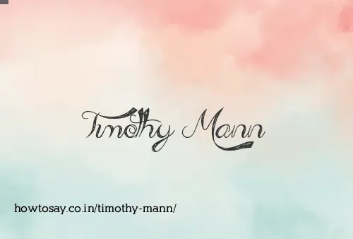 Timothy Mann