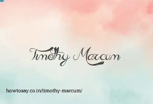 Timothy Marcum