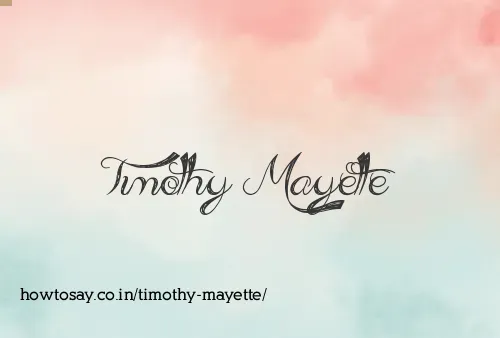 Timothy Mayette