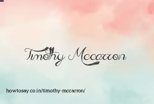 Timothy Mccarron