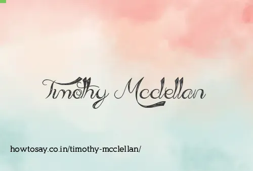 Timothy Mcclellan