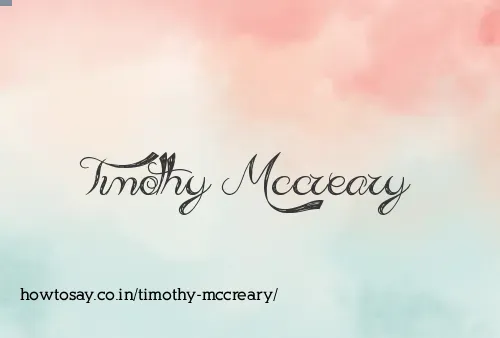 Timothy Mccreary