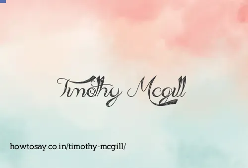 Timothy Mcgill