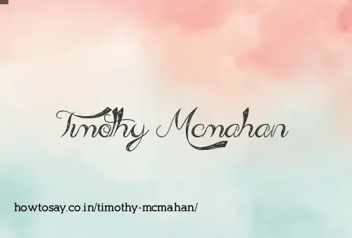 Timothy Mcmahan