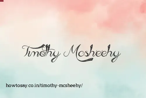 Timothy Mcsheehy