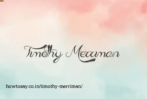 Timothy Merriman
