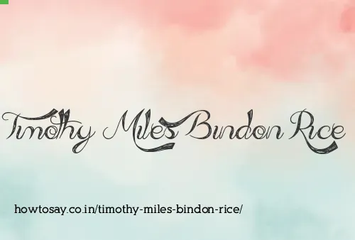 Timothy Miles Bindon Rice