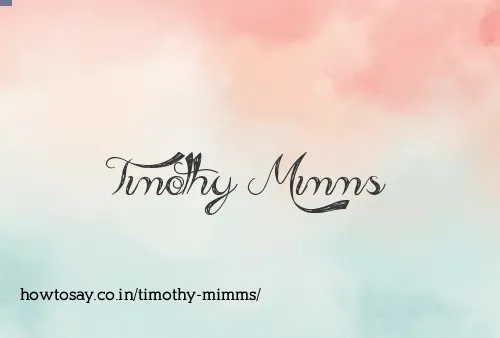 Timothy Mimms
