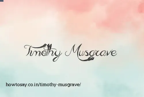 Timothy Musgrave