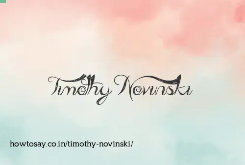 Timothy Novinski