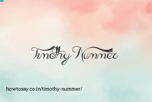 Timothy Nummer