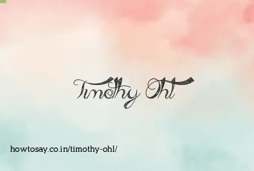 Timothy Ohl