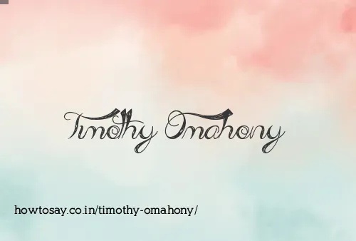 Timothy Omahony