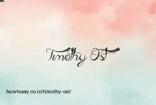 Timothy Ost