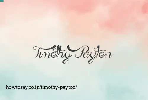 Timothy Payton