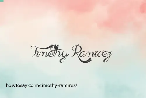 Timothy Ramirez