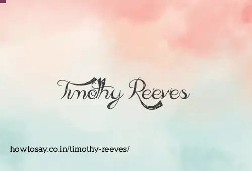 Timothy Reeves
