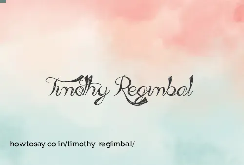 Timothy Regimbal