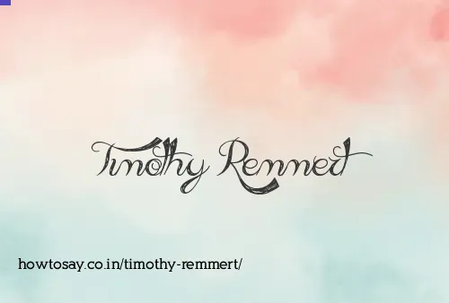 Timothy Remmert