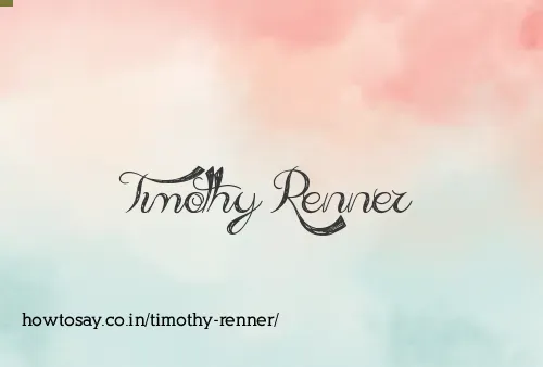 Timothy Renner