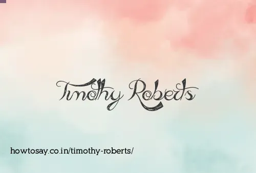 Timothy Roberts