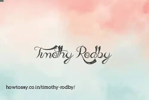Timothy Rodby