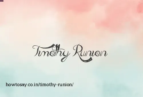 Timothy Runion