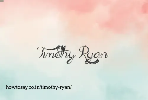 Timothy Ryan