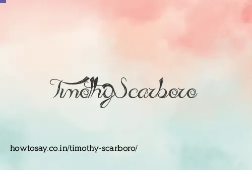 Timothy Scarboro