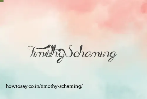 Timothy Schaming