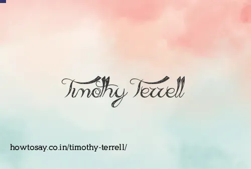Timothy Terrell